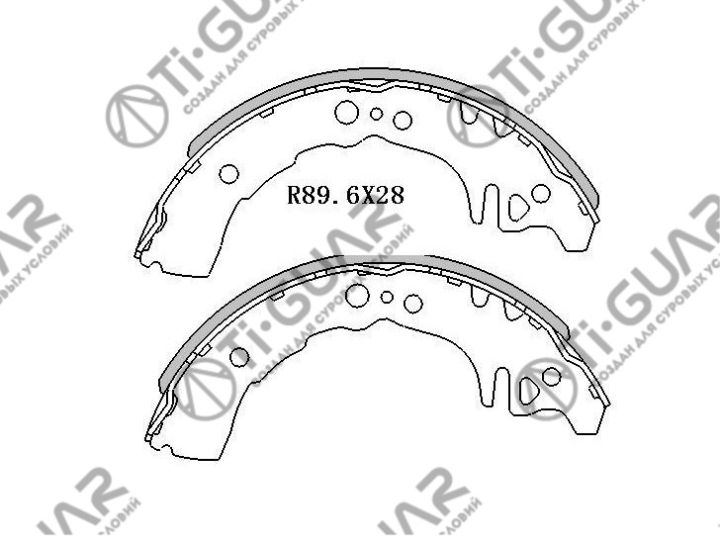 Тормозные колодки TG-D1078/FN2350* Ti·GUAR Тормозные колодки TG-D1078/FN2350* Ti·GUAR