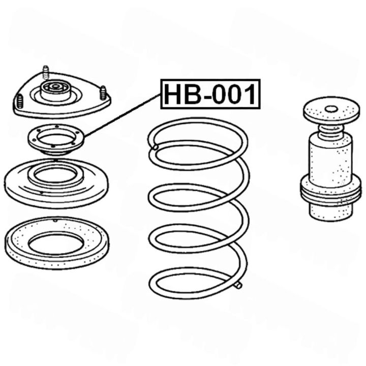Подшипник опоры 51726-S5A-004 *FEBEST HB-001